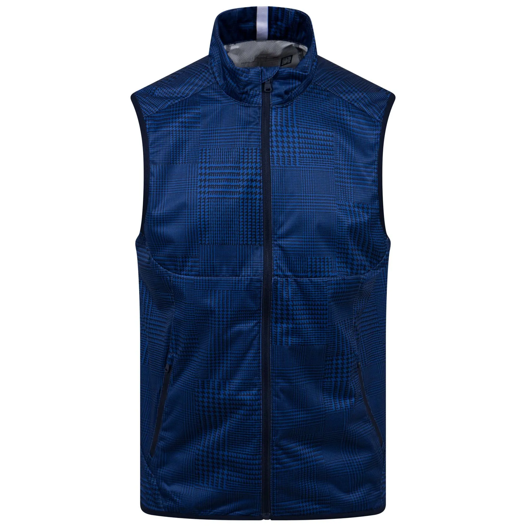 RLX Stratus 2L Poly Vest French Navy Glenplaid Patchwork - SS23