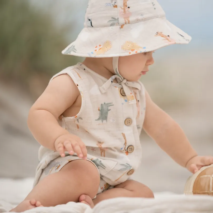 Seaside Safari Organic Muslin Shortall