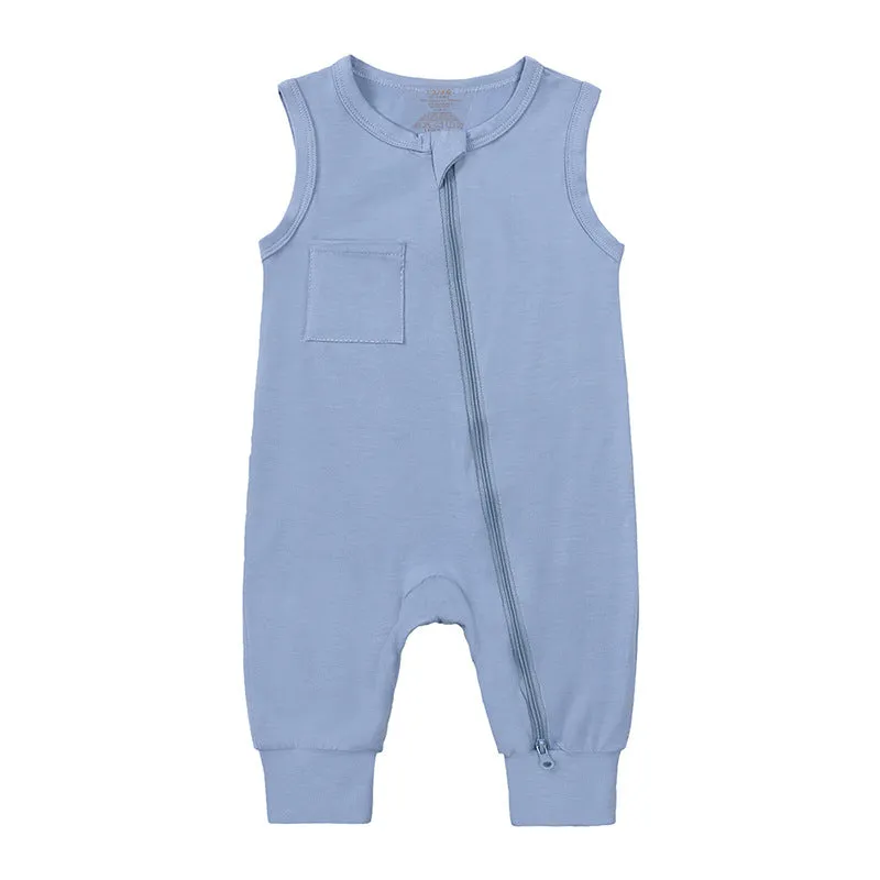 Sleeveless Side Zipper Summer Romper (Take 2 for $40)