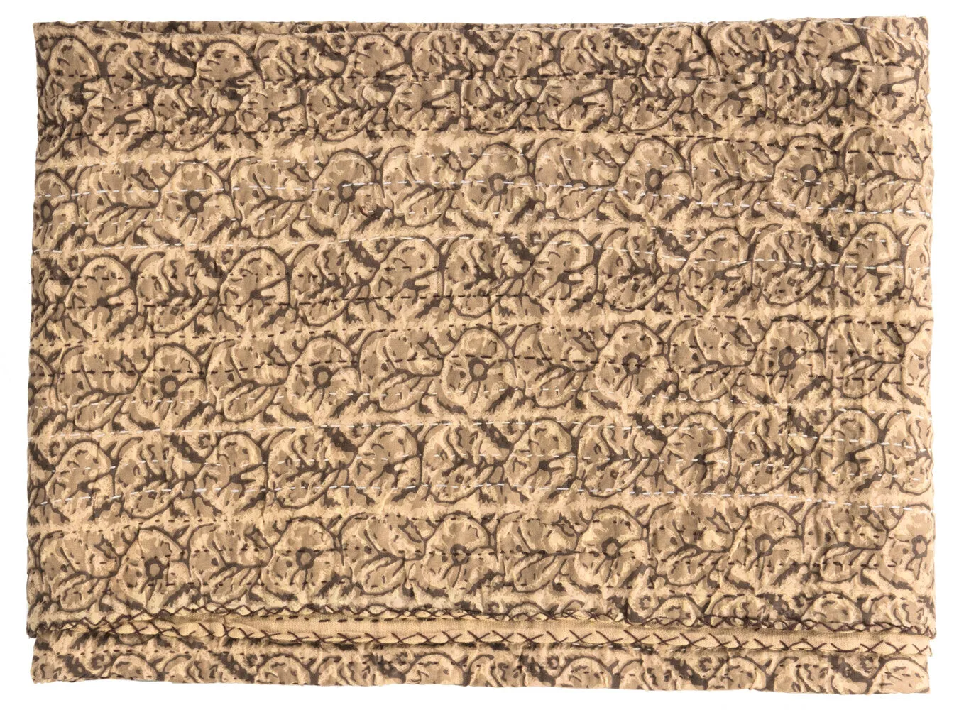 Taj Hotel Home Decor Kantha Cotton Throw | 50"x70" | 3