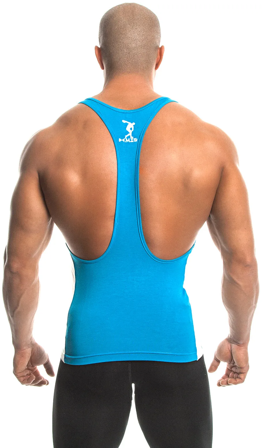 Tank Top (blue/white) - Bamboo/Elastin Fiber