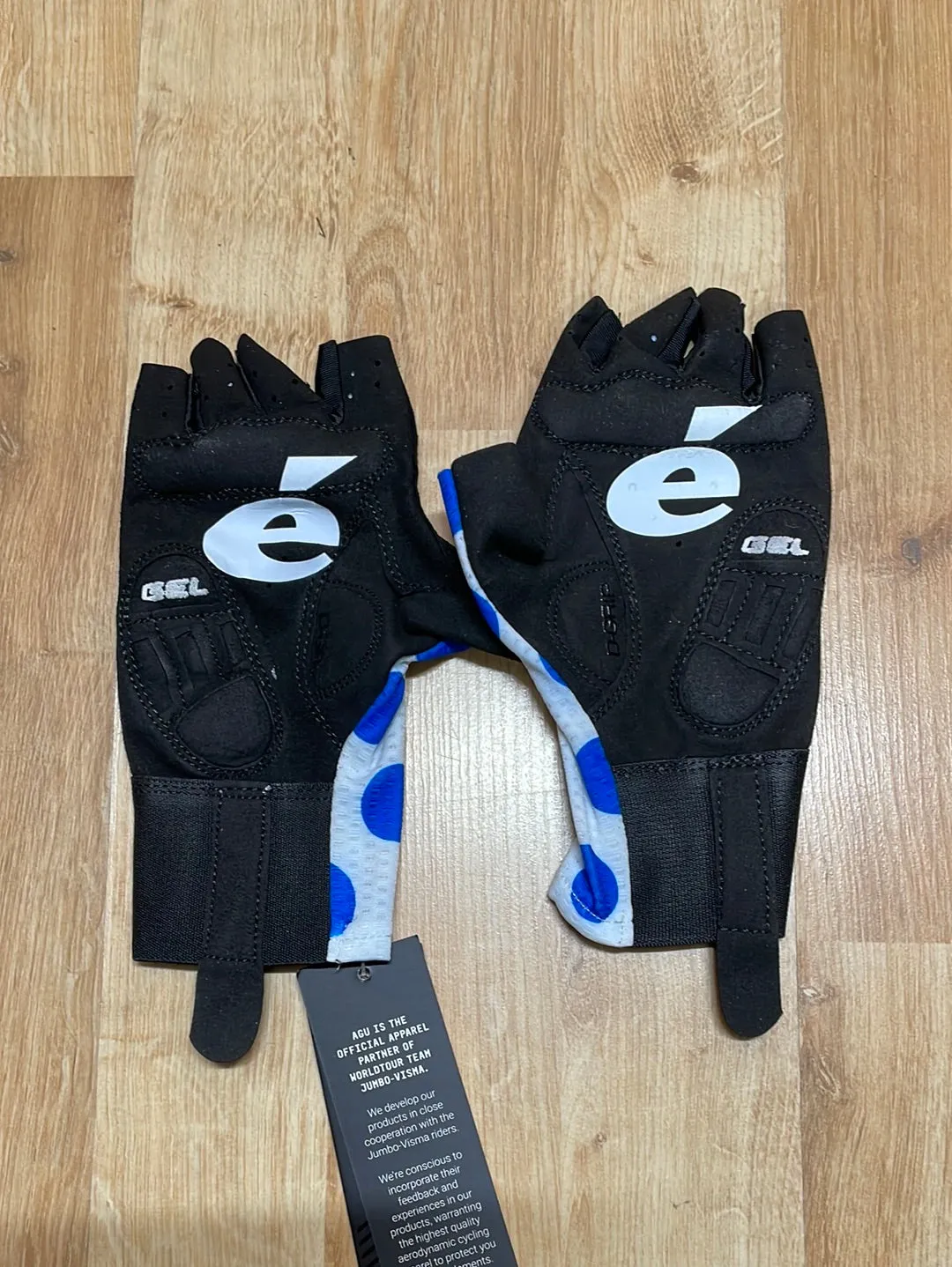 Team Jumbo Visma AGU Aero Gloves Polka Blue