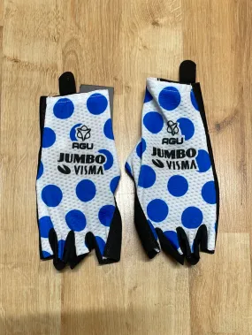 Team Jumbo Visma AGU Aero Gloves Polka Blue