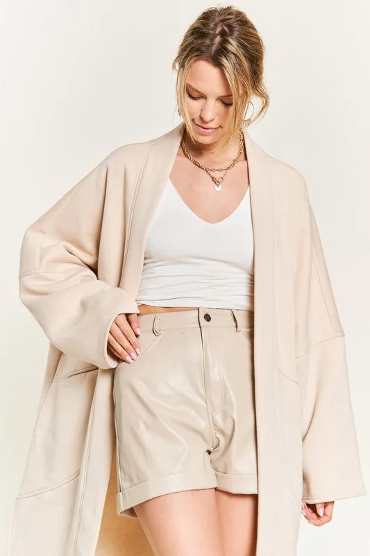 TEEK - PLUS  SIZE OVERSIZED KNIT CARDIGAN