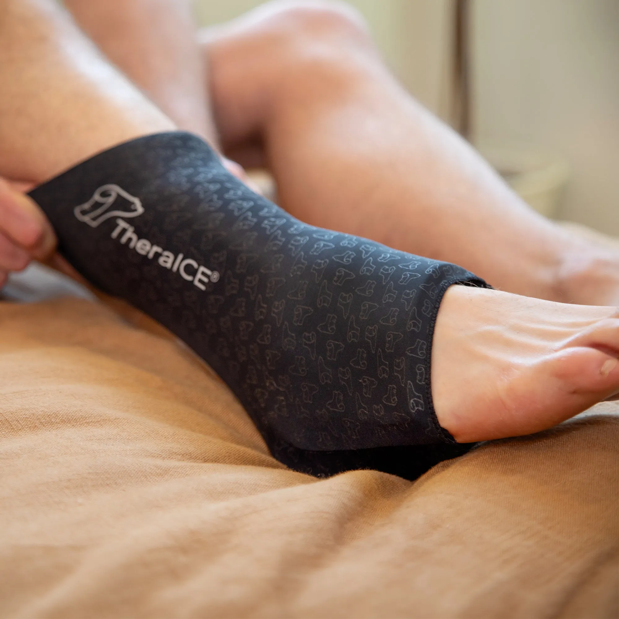 TheraICE Cold Compression Ankle Sleeve PRO