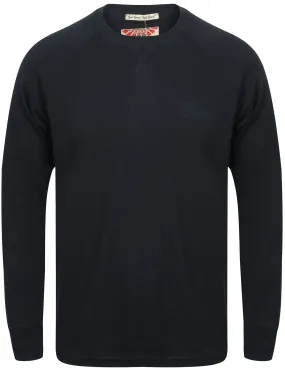 TL Pine Ridge Long Sleeve Top in Dark Navy - Tokyo Laundry