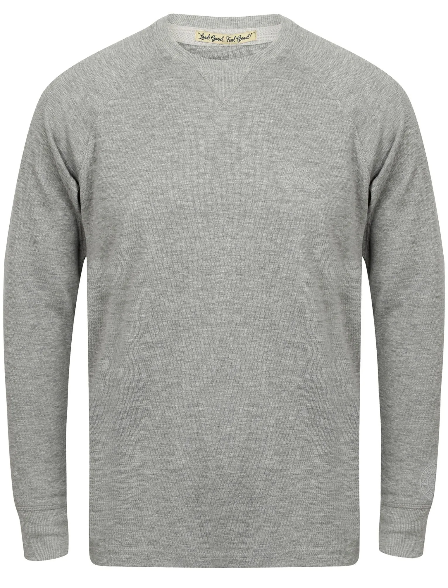 TL Pine Ridge Long Sleeve Top in Light Grey Marl - Tokyo Laundry