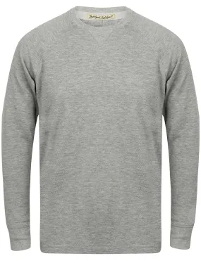 TL Pine Ridge Long Sleeve Top in Light Grey Marl - Tokyo Laundry