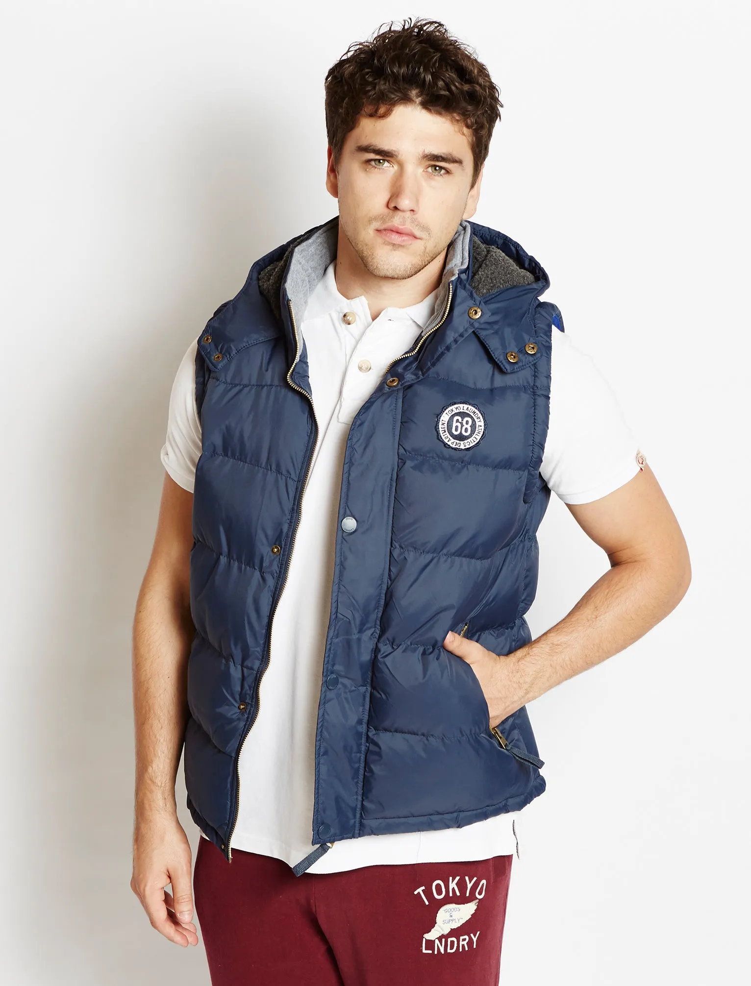 Tokyo Laundry Exclusive Rishton gilet in blue