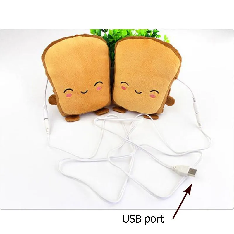 USB Warmer Heated Gloves Cute Hand Warmers Gloves Fingerless Cute