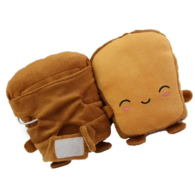 USB Warmer Heated Gloves Cute Hand Warmers Gloves Fingerless Cute