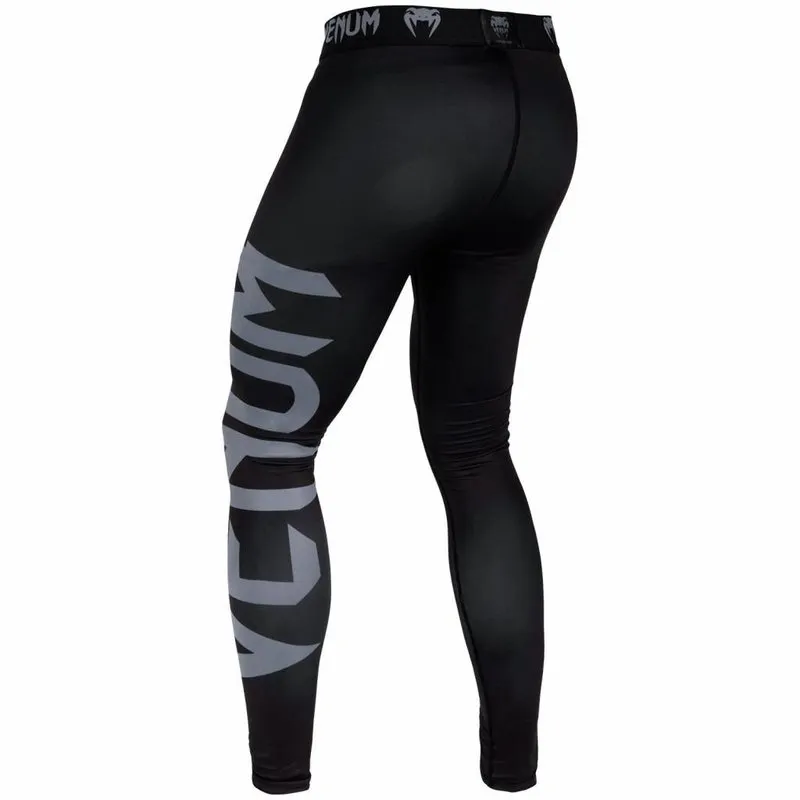 Venum-02713-109 GIANT SPATS MEN COMPRESSSION TIGHTS PANTS XS-XXL Black Grey