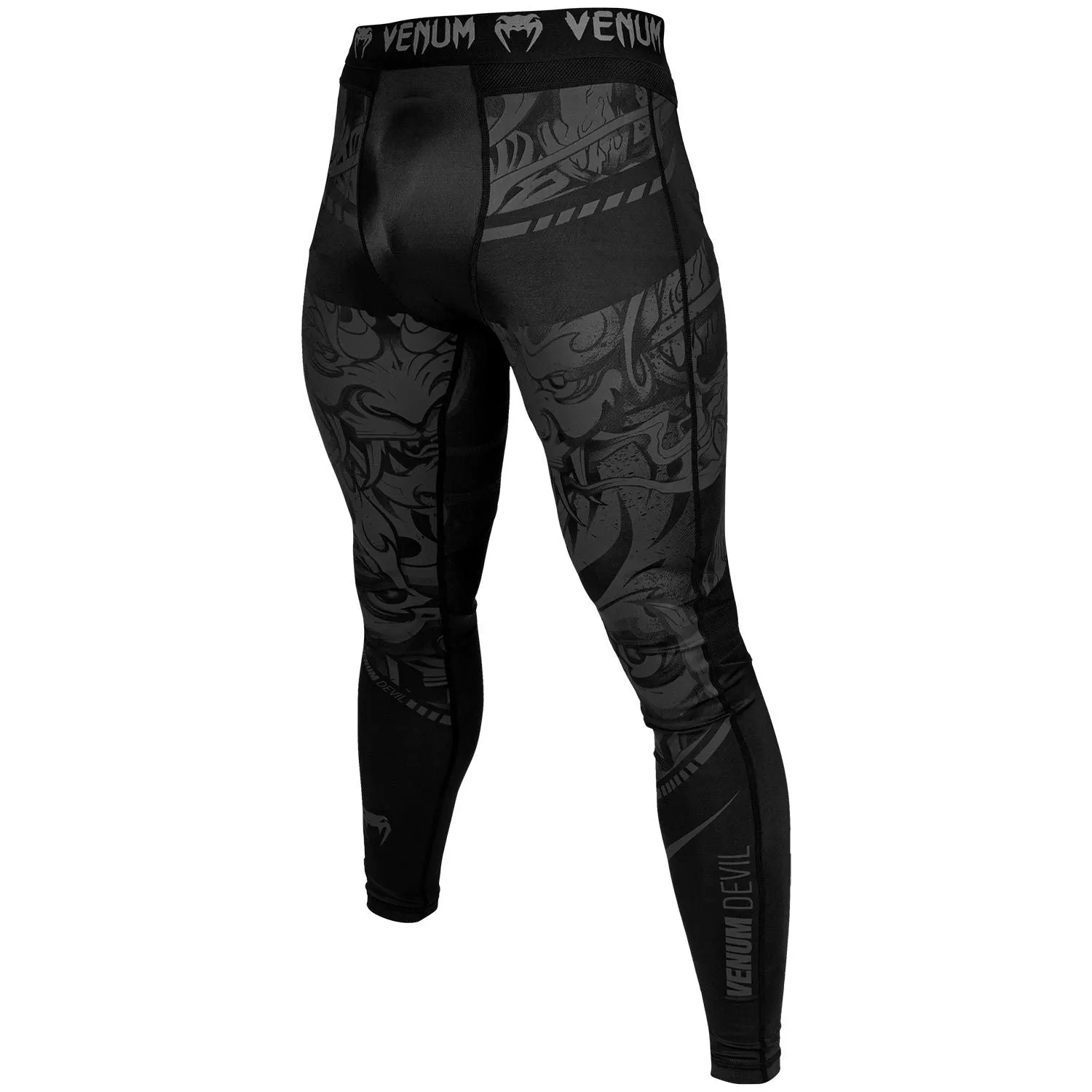 Venum-03625-114 DEVIL MEN COMPRESSSION TIGHTS PANTS XS-XXL Black Black