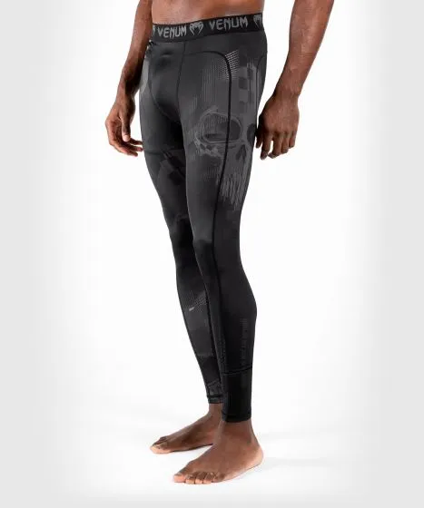 Venum-04032-114 SKULL MEN COMPRESSION TIGHTS PANTS S-XXL Black