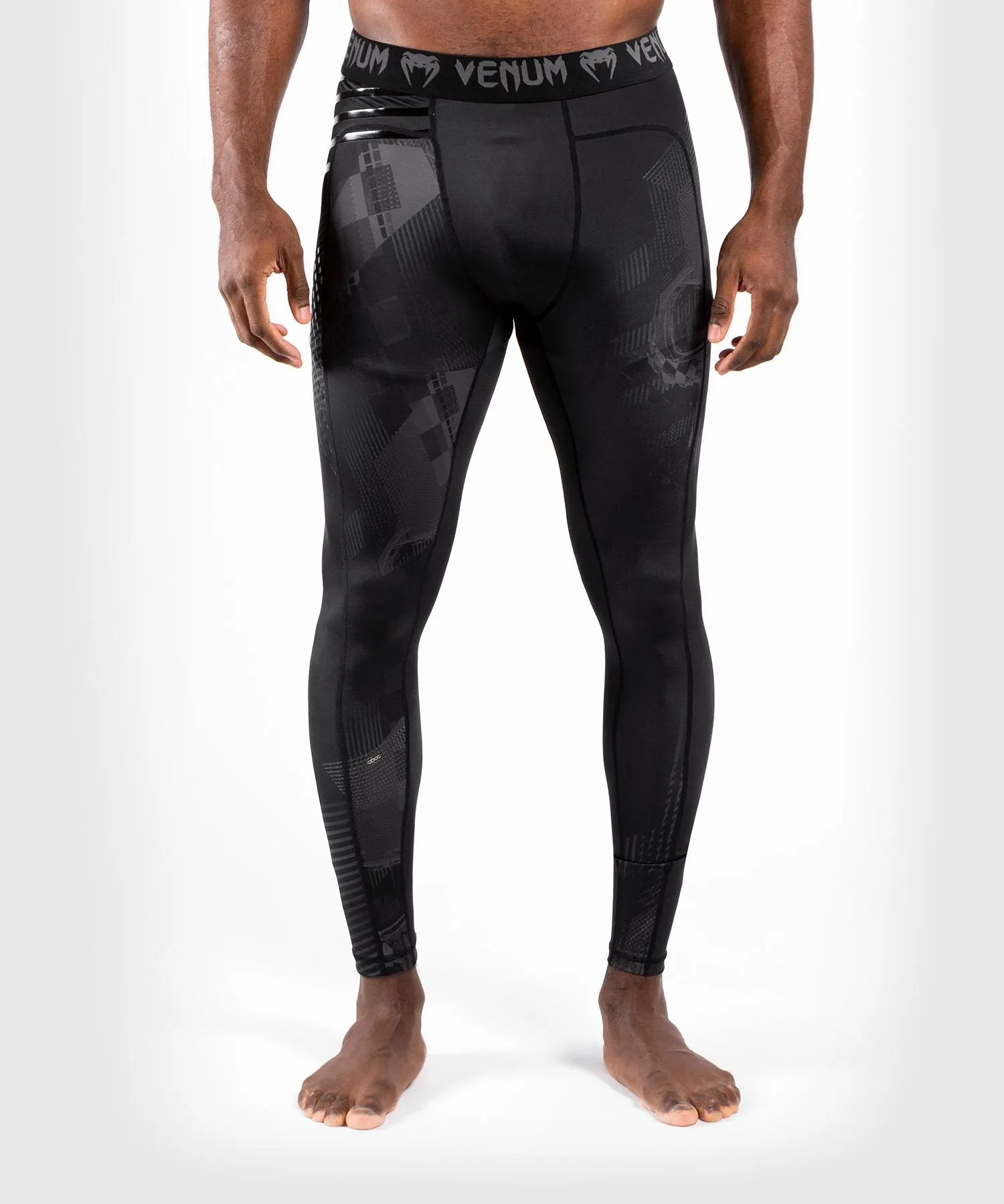 Venum-04032-114 SKULL MEN COMPRESSION TIGHTS PANTS S-XXL Black