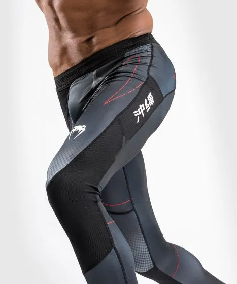 Venum-04519-100 OKINAWA 3.0 MEN COMPRESSSION TIGHTS PANTS S-XXL Black Red