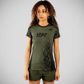 Venum UFC Authentic Fight Week Women's Dry Tech T-Shirt Khaki