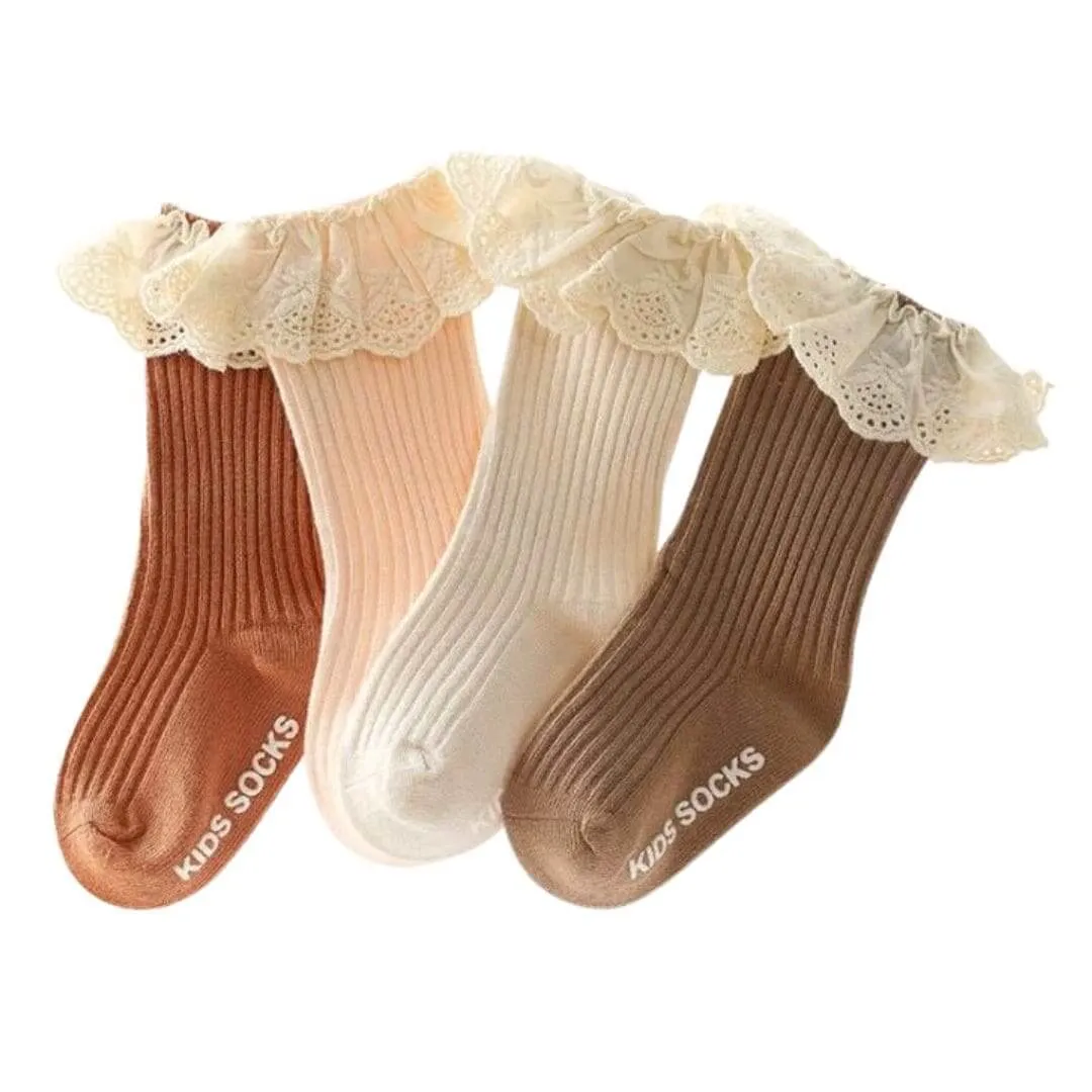 Vintage Ruffle Baby Socks