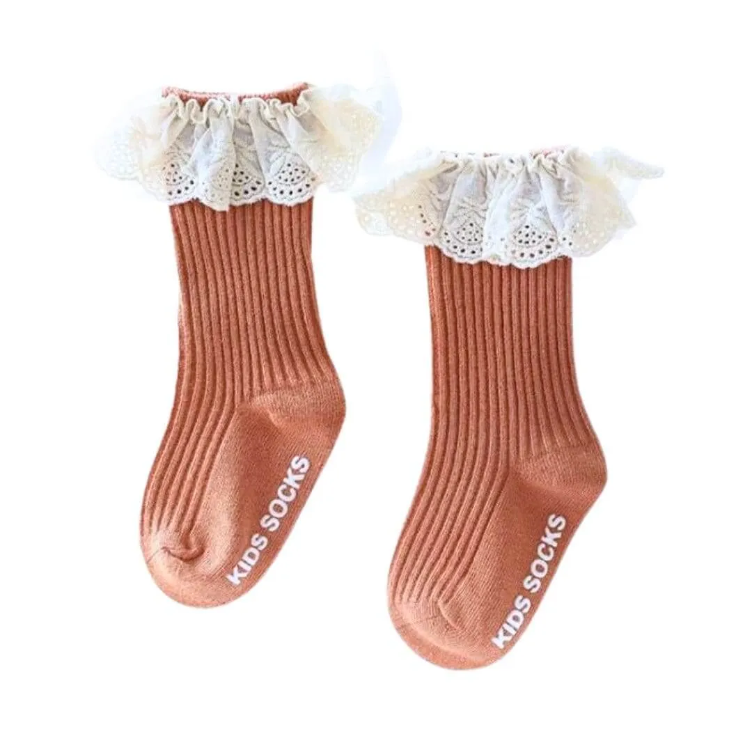 Vintage Ruffle Baby Socks