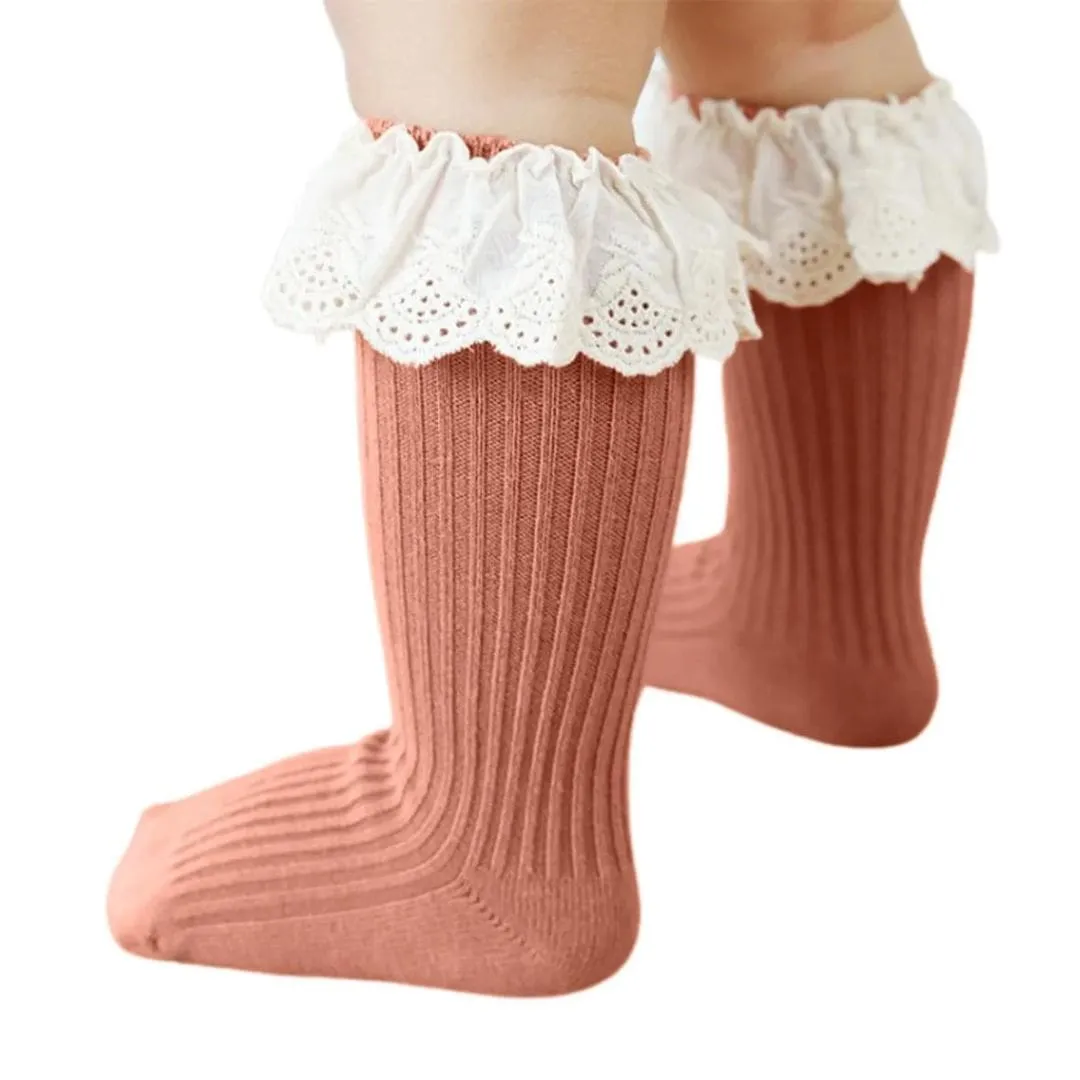 Vintage Ruffle Baby Socks