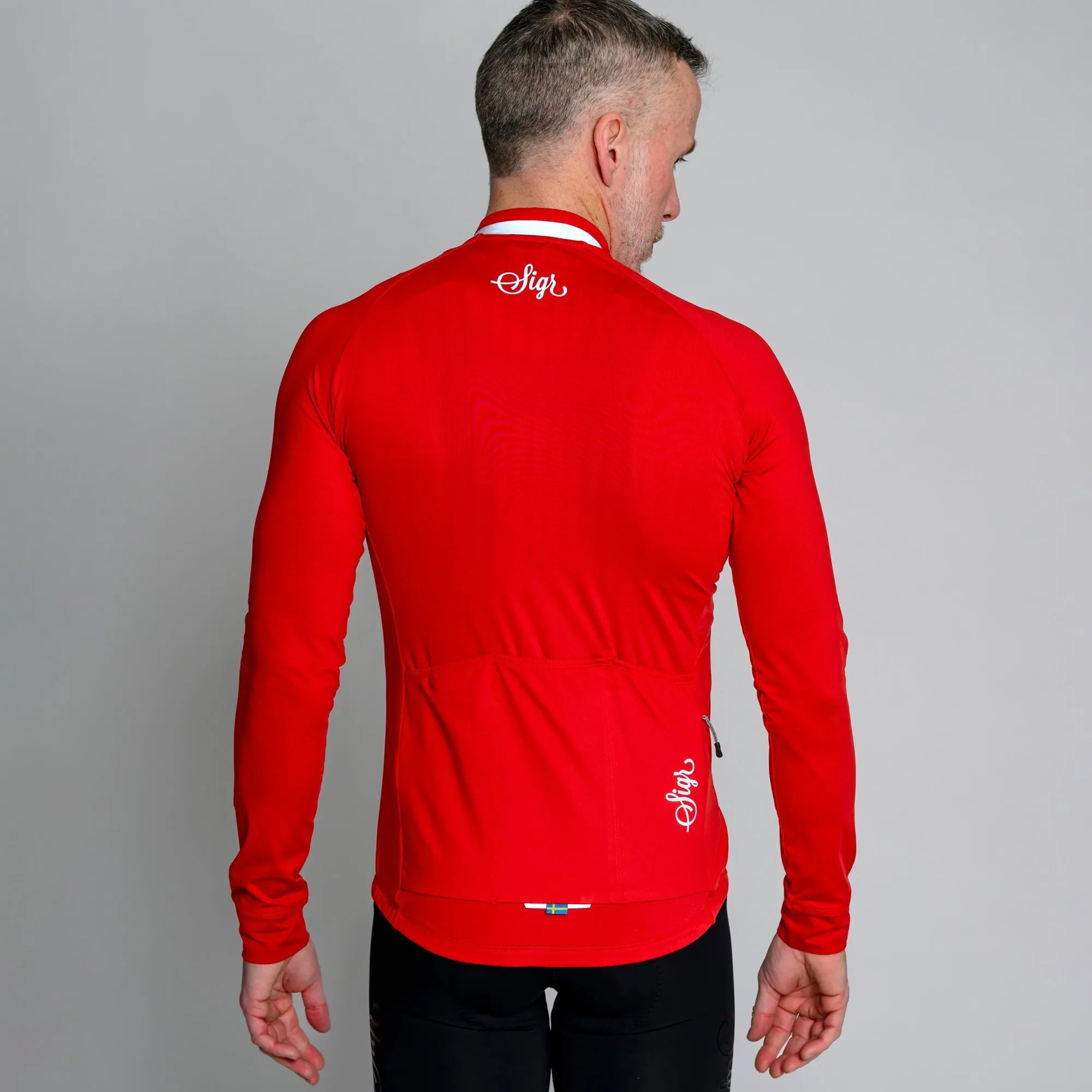 Wildflower Red Men's Long Sleeved Jersey