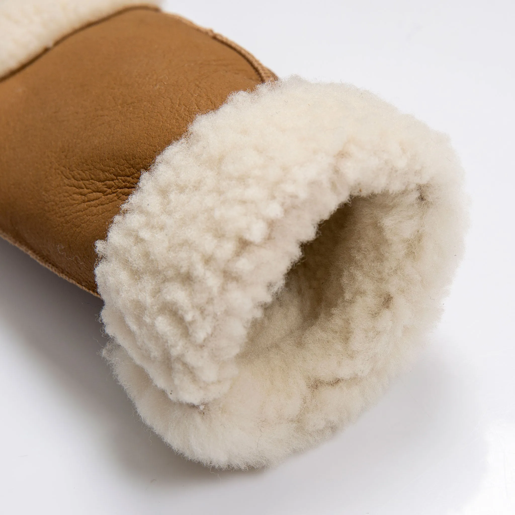 Women's Fingerless Sheepskin Mittens