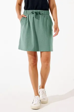 Women's Plaka Knit Skort  |  Green Ivy