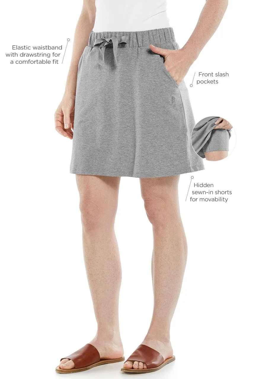 Women's Plaka Knit Skort  |  Grey Heather