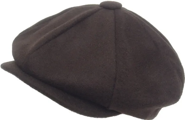 Wool Blend Newsboy Cap Tweed Cabbie Hat Snap Brim