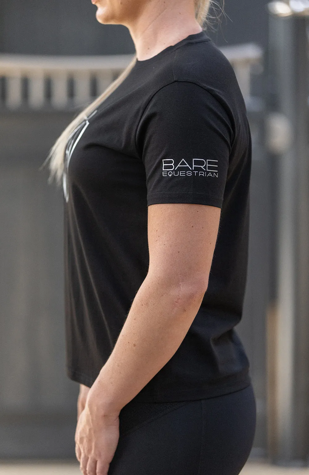 Youth BARE Silver Logo T-Shirt - Black