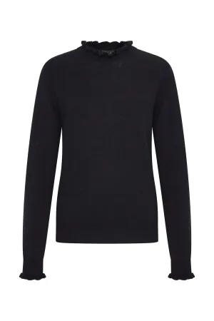 Zilch Black High Neck Sweater